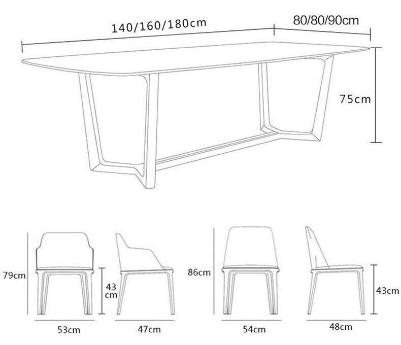 Black Sintered Dining Table(001)