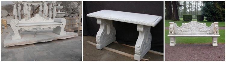 Classical Style Stone Bench