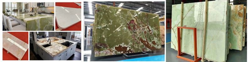 Green Onyx Stone Bar Top