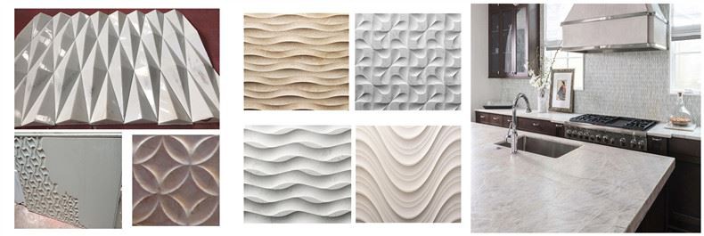 Geometric Pattern Stone Wall Panels