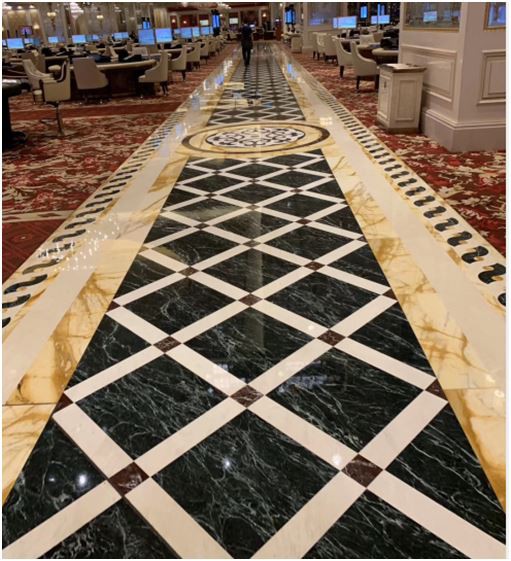 Picture 1 Marble Parquet Flooring With Border Line