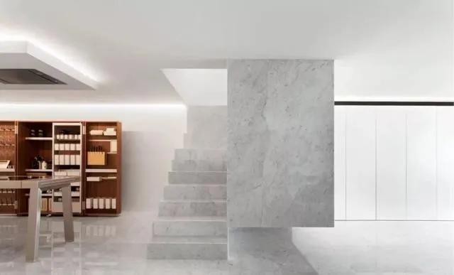 Cararra White Marble Stairs Wall Cladding