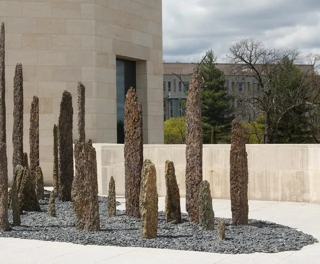 beige limestone facade