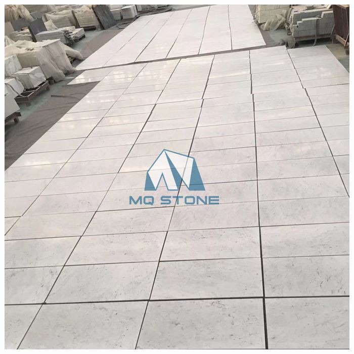 White Carrara Marble Floor Tiles