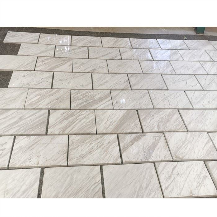 polished volakas white marble wall tiles