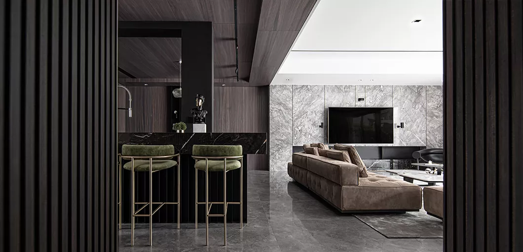 Brown Marble Livingroom Designs