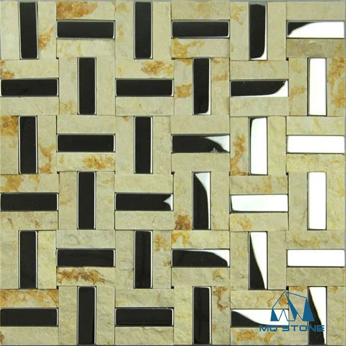 mosaic patterns polished natural marble