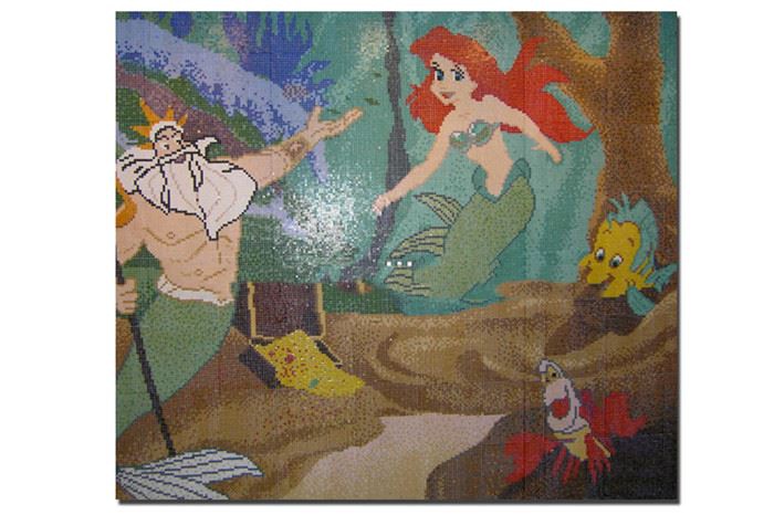 mermaid mosaic tiles pattern