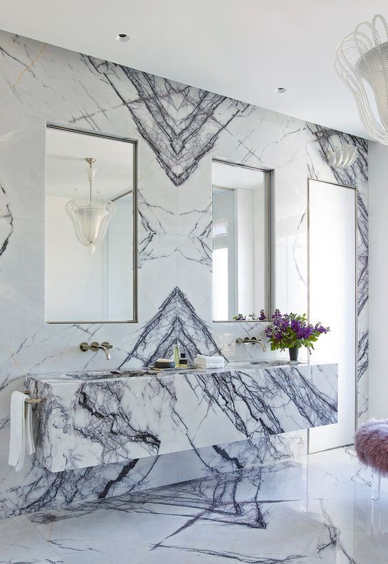Milas Lilac Marble Vanity Tops Designs
