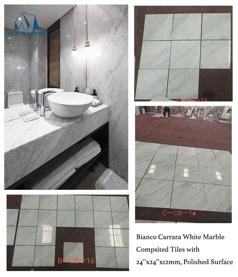 Bianco Carrara Marble Bathroom Tiles