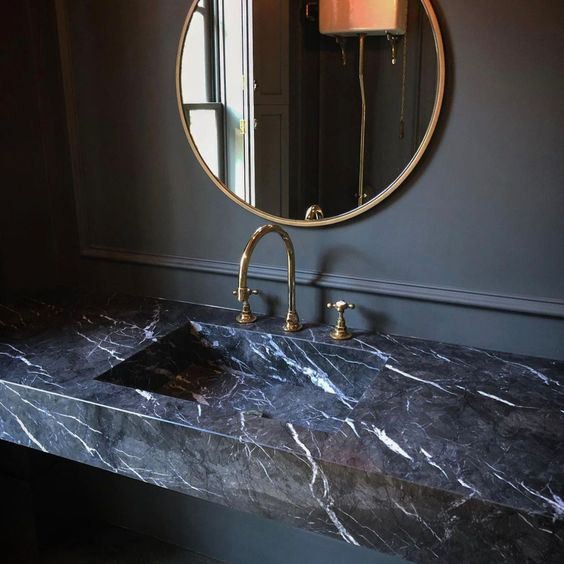 Grigio Carnico Grey Marble Sink or Basin