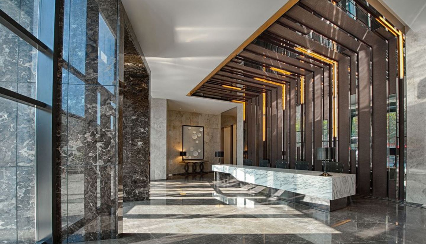 Grey Marble Lobby Projects