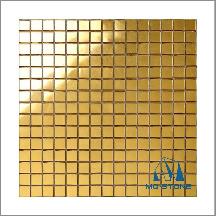 Golden mosaic tile