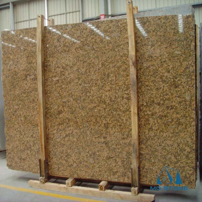 giallo fiorito granite slab