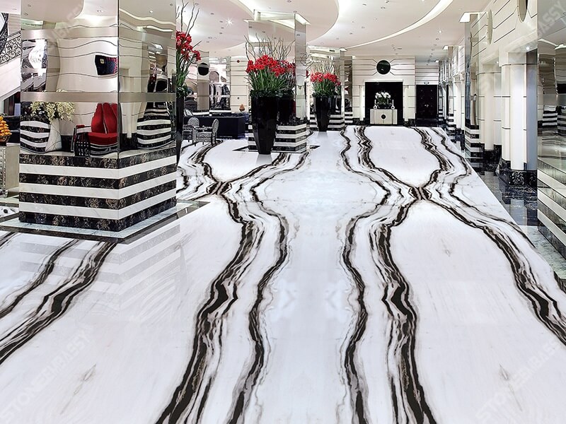 Panda Marble Hote Floor Projects