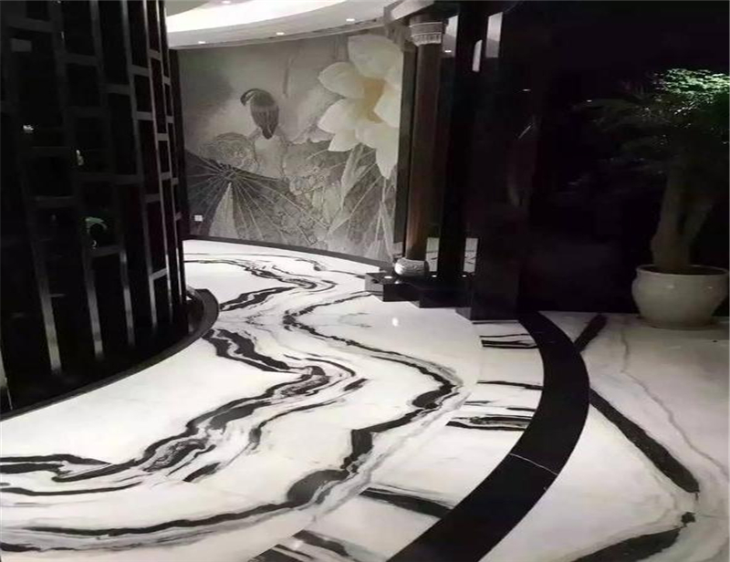 Panda Marble Indoor Marble Floor Tiles Projects