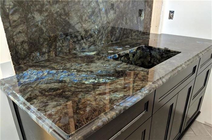 black and blue granite countertops for projects