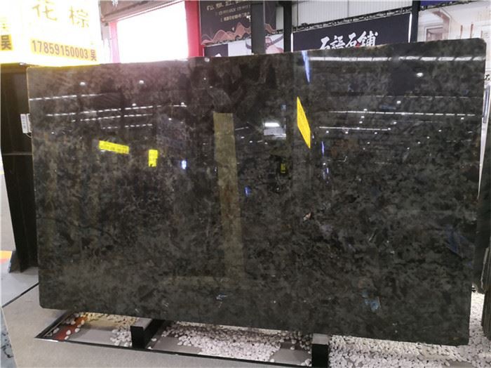 black and blue granite countertops slabs