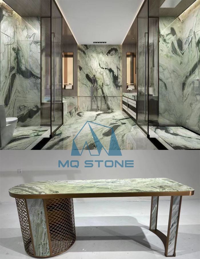 Shangri-La green marble table