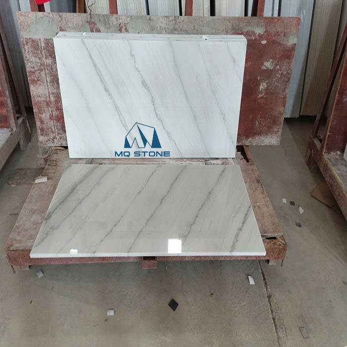Polished Guangxi white marble wall tile