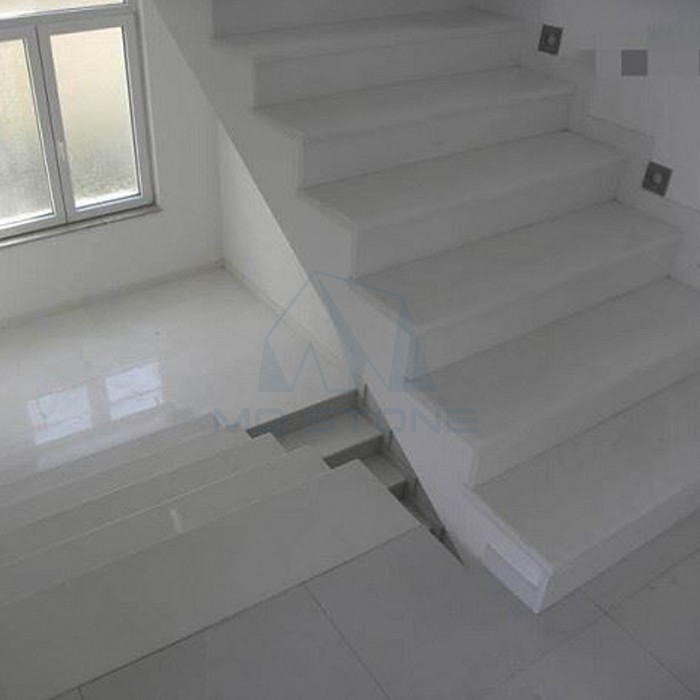 White Marble Stairs