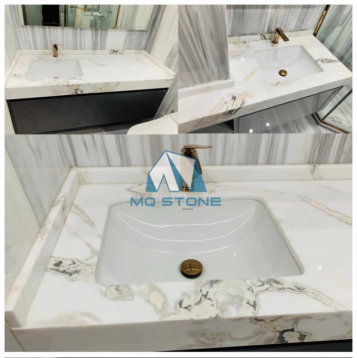 Picasso White Marble Countertops