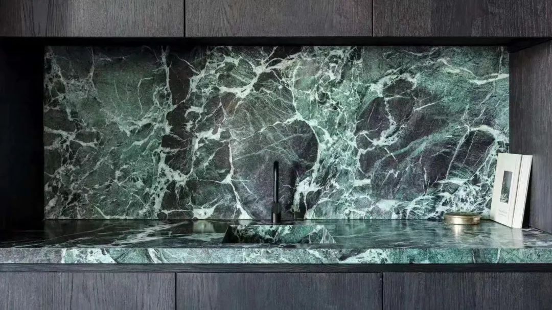 Verdi Alpi Green Marble Benchtops for Home Cabinets