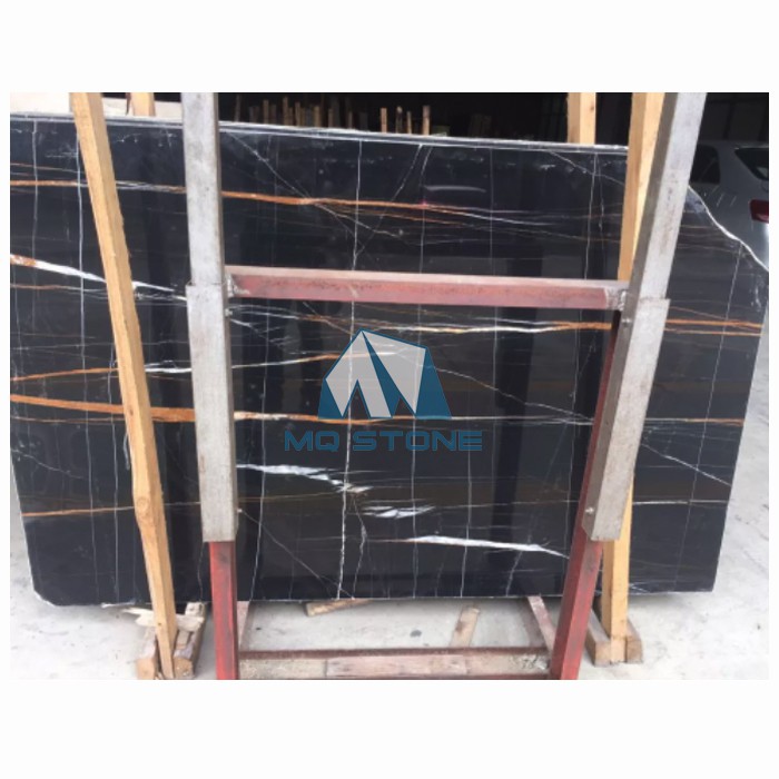 Sahara Noir Black Marble Slabs