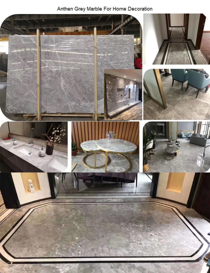 Athena Grey Marble Application