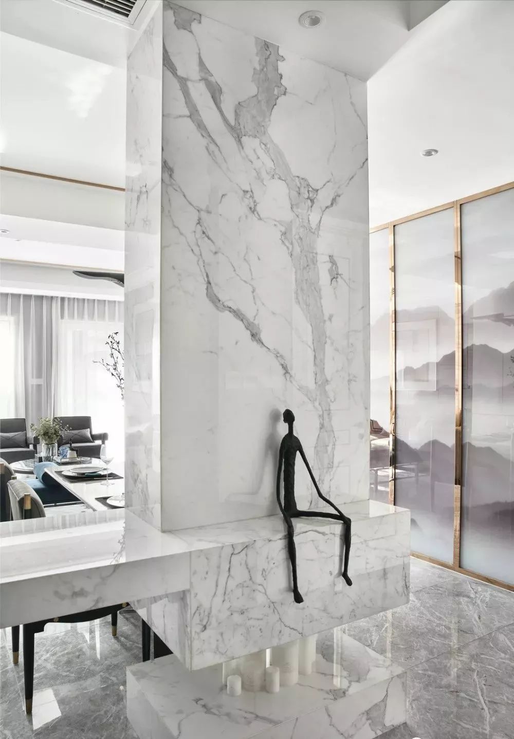 Calacatta Marble Wall Cladding Projects