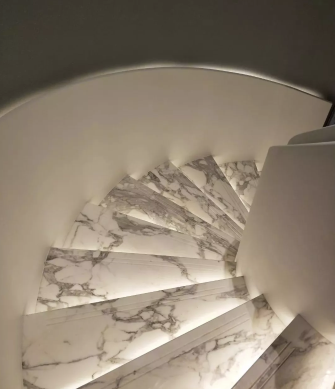 Calacatta Marble Stairs Projects-MQ STONE