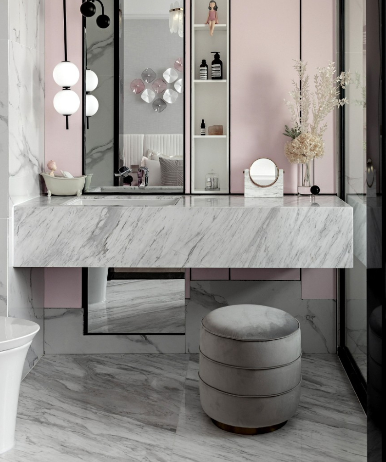 Volakas Marble Bathroom Designs