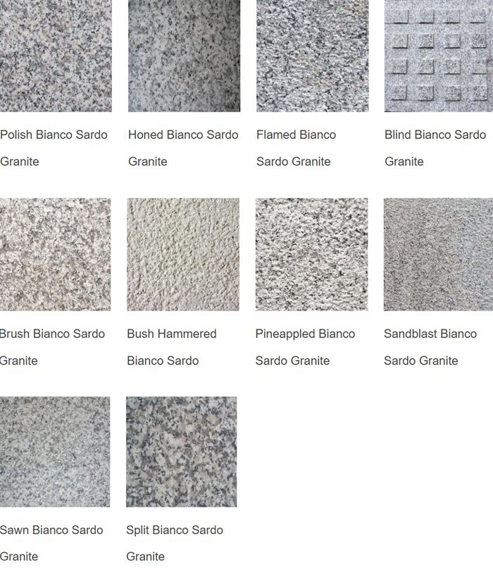 China Bianco Sardo granite types