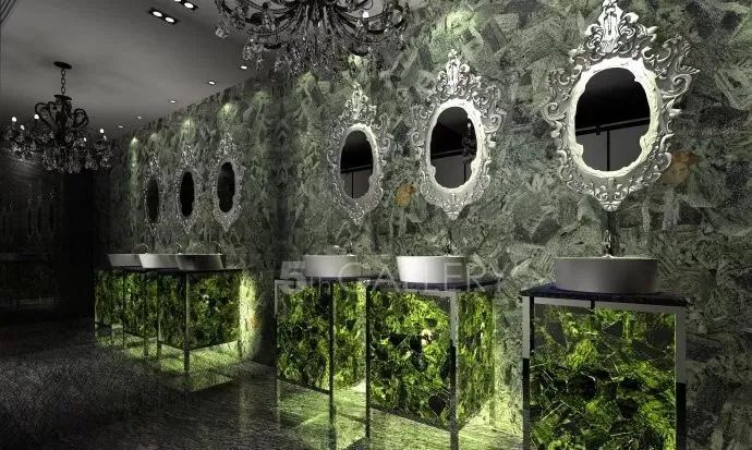 Green Emerald Bathroom Vanity Tops