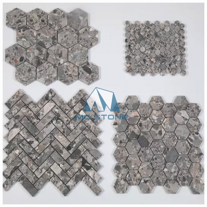 Fossil Grey Marble Mosaic Collection