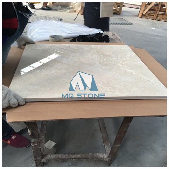 Cream Marfil Marble Composite Ceramic floor tiles
