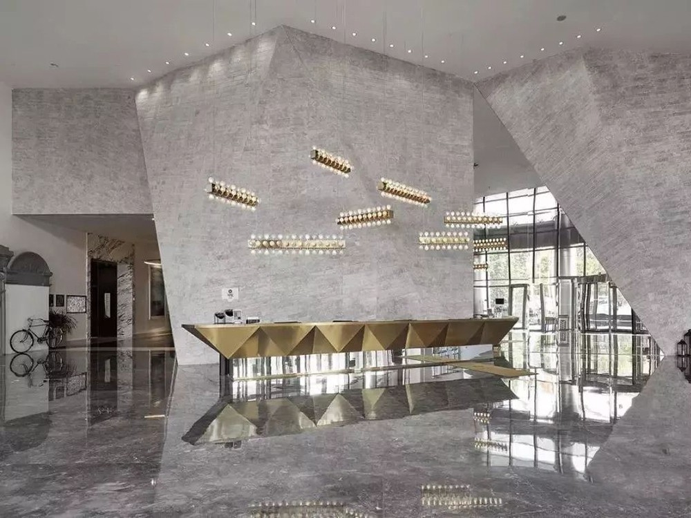 Grey Marble Hotel Lobby Projects