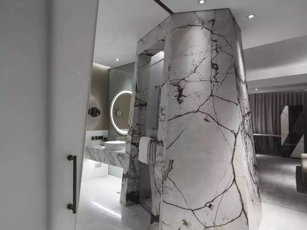 White Marble Bathroom Wall Designs