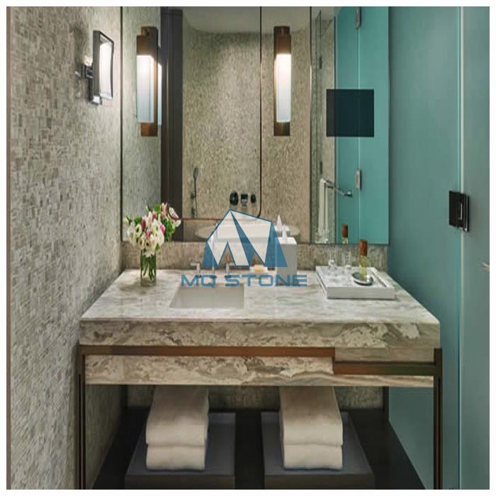 Egeo Ondulato Marble Bathroom Vanity Top