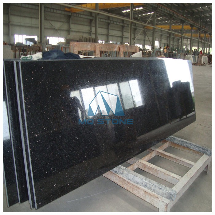 Customized Black Galaxy Granite Tiles