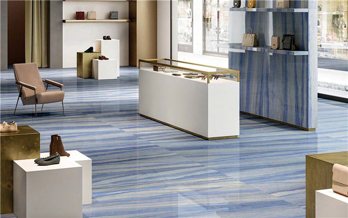 Azul Macaubas Sintered Stone flooring