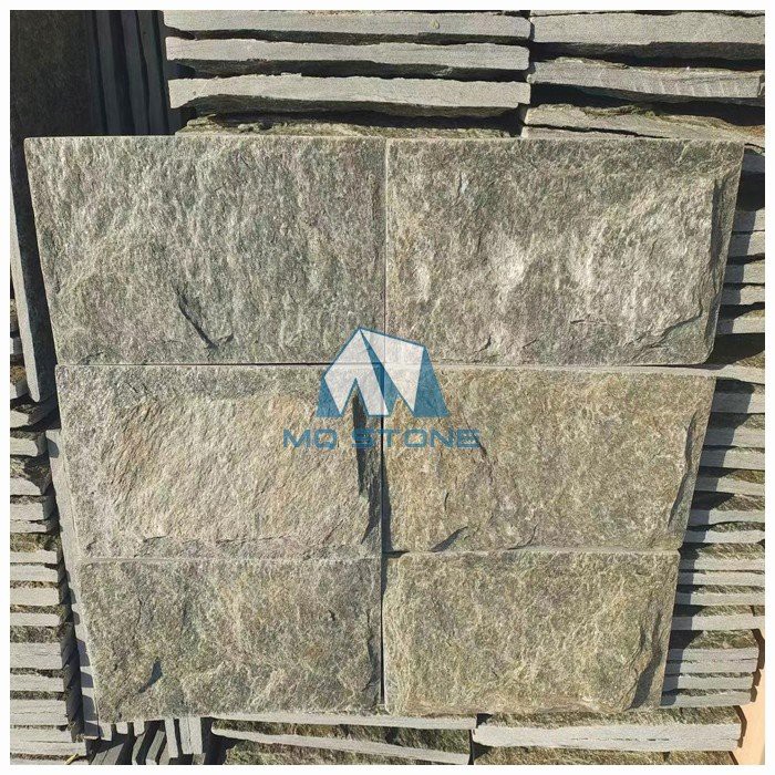 China Green Quartzite Mushroom wall tile