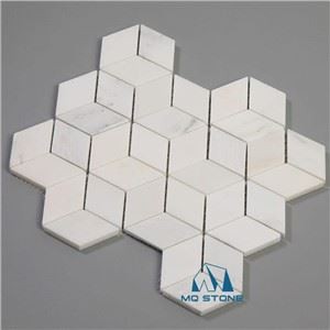 3d White Marble Mosaic Tile
