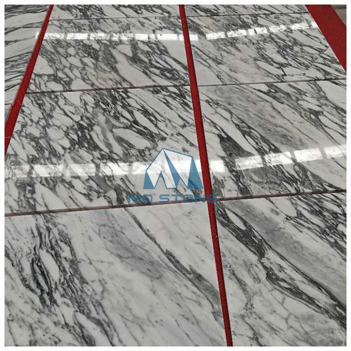 Arabescato White Marble Tiles