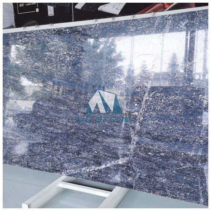 Brass Blue Granite Slab