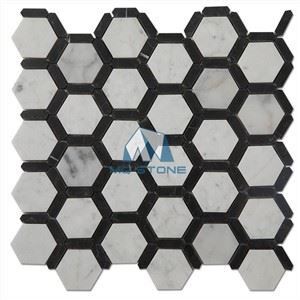 Carrara White Hexagon Marble Mosaic