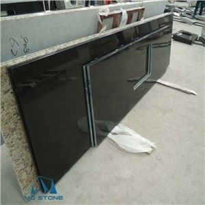 Color Cabinets With Black Countertops