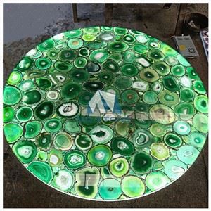 Green Agate Side Table