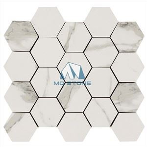 Marble Hexagon Mosaic Tile