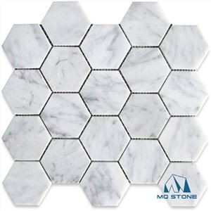 Natural Marble Hexagon Mosaic Tile